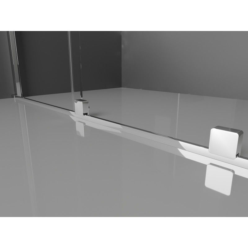 Mexen Velar paroi de douche coulissante Walk-in 160 x 200 cm, transparent 8 mm, chrome - 871-160-000-03-01