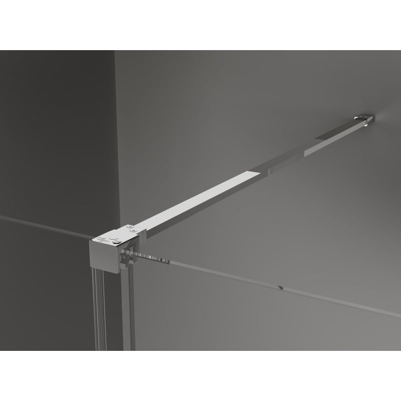Mexen Velar paroi de douche coulissante Walk-in 160 x 200 cm, transparent 8 mm, chrome - 871-160-000-03-01