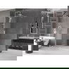 Mexen Velar paroi de douche extensible Walk-in 160 x 200 cm, transparent 8 mm, blanc - 871-160-000-03-20