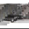 Mexen Velar paroi de douche pliante Walk-in 140 x 200 cm, transparente 8 mm, dorée - 871-140-000-03-50