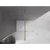 Mexen Velar paroi de douche coulissante Walk-in 140 x 200 cm, transparente 8 mm, or - 871-140-000-03-50