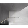 Mexen Velar Paroi de douche coulissante Walk-in 150 x 200 cm, transparente 8 mm, dorée - 871-150-000-03-50