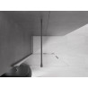 Mexen Velar paroi de douche coulissante Walk-in 110 x 200cm, transparent 8 mm, gris fusil brossé - 871-110-000-03-66