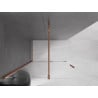 Mexen Velar paroi de douche walk-in coulissante 130 x 200 cm, transparent 8 mm, or rose - 871-130-000-03-60
