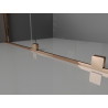 Mexen Velar paroi de douche walk-in coulissante 130 x 200 cm, transparent 8 mm, or rose - 871-130-000-03-60