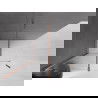 Mexen Velar paroi de douche rétractable Walk-in 140 x 200 cm, transparent 8 mm, or rose - 871-140-000-03-60