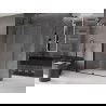 Mexen Velar paroi de douche pliable Walk-in 140 x 200 cm, transparent 8 mm, noir - 871-140-000-03-70