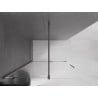 Paroi de douche coulissante Mexen Velar Walk-in 130 x 200 cm, transparent 8 mm, gris canon brossé - 871-130-000-03-66