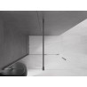 Mexen Velar paroi de douche coulissante Walk-in 140 x 200 cm, transparent 8 mm, gun gray brossé - 871-140-000-03-66