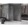 Mexen Velar Paroi de douche coulissante Walk-in 160 x 200 cm, transparent 8 mm, gris pistolet brossé - 871-160-000-03-66