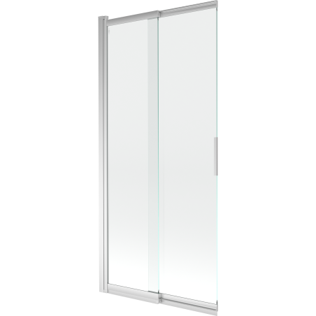 Mexen Fox paroi de baignoire 2 volets coulissants 85 x 150 cm, transparent, chrome - 891-085-002-01-00
