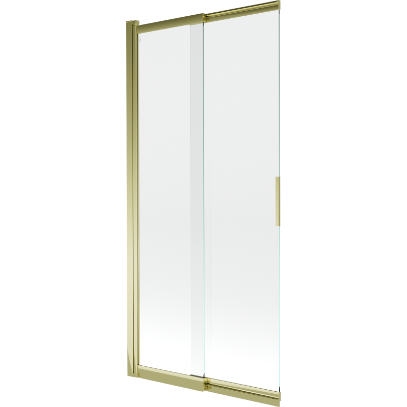 Mexen Fox paroi de baignoire 2 volets coulissante 85 x 150 cm, transparent, doré - 891-085-002-50-00