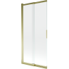 Mexen Fox paroi de baignoire 2 volets coulissante 85 x 150 cm, transparent, doré - 891-085-002-50-00