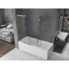 Mexen Fox paroi de douche 2 volets coulissante 85 x 150 cm, transparent, doré - 891-085-002-50-00