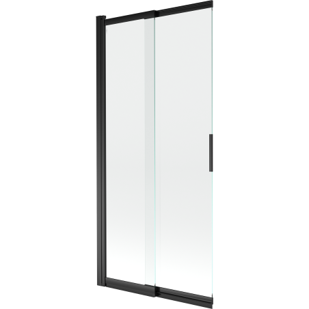 Mexen Fox paroi de douche 2 volets coulissants 85 x 150 cm, transparent, noir - 891-085-002-70-00