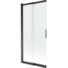 Mexen Fox paroi de douche 2 volets coulissante 85 x 150 cm, transparent, noir - 891-085-002-70-00