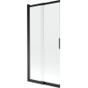 Mexen Fox paroi de douche 2 volets coulissants 85 x 150 cm, transparent, noir - 891-085-002-70-00