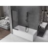 Mexen Fox paroi de douche 2 volets coulissante 85 x 150 cm, transparent, noir - 891-085-002-70-00