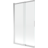 Paroi de douche à deux volets coulissants Mexen Fox 100 x 150 cm, transparent, chrome - 891-100-002-01-00