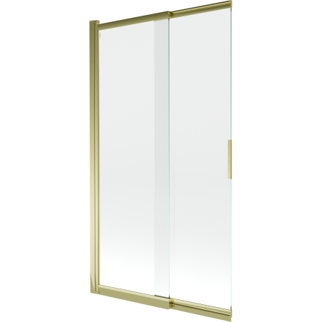 Paroi de baignoire coulissante 2 volets Mexen Fox 100 x 150 cm, transparent, doré - 891-100-002-50-00