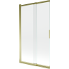 Paroi de baignoire coulissante 2 volets Mexen Fox 100 x 150 cm, transparent, doré - 891-100-002-50-00