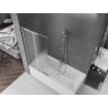Mexen Fox pare-douche 2 volets coulissants 85 x 150 cm, givré, chrome - 891-085-002-01-30