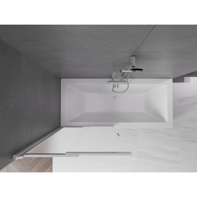 Mexen Fox pare-douche 2 volets coulissants 85 x 150 cm, givré, chrome - 891-085-002-01-30