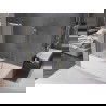 Mexen Fox paroi de bain à 2 volets coulissants 85 x 150 cm, givre, doré - 891-085-002-50-30