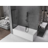 Mexen Fox paroi de douche 2 volets coulissante 85 x 150 cm, transparent, noir - 891-085-002-70-00