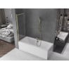 Paravent de douche Mexen Fox à 2 volets coulissants 100 x 150 cm, transparent, doré - 891-100-002-50-00