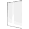 Mexen Fox paroi de douche 2 panneaux coulissants 120 x 150 cm, givré, chrome - 891-120-002-01-30
