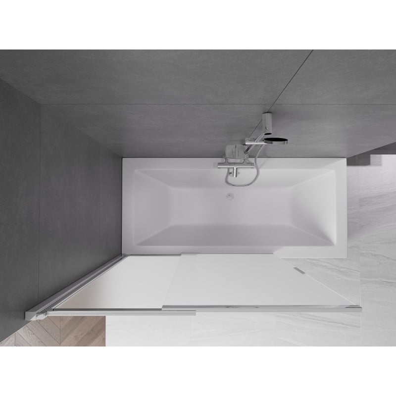 Mexen Fox paroi de douche 2 panneaux coulissants 120 x 150 cm, givré, chrome - 891-120-002-01-30