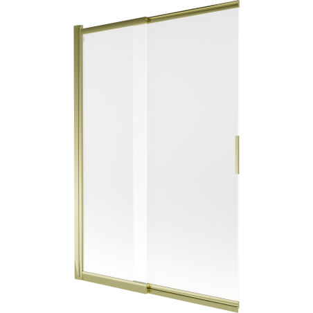 Pare-douche 2 volets coulissants Mexen Fox 120 x 150 cm, givre, doré - 891-120-002-50-30
