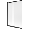 Mexen Fox paroi de douche 2 panneaux coulissants 120 x 150 cm, dépoli, noir - 891-120-002-70-30