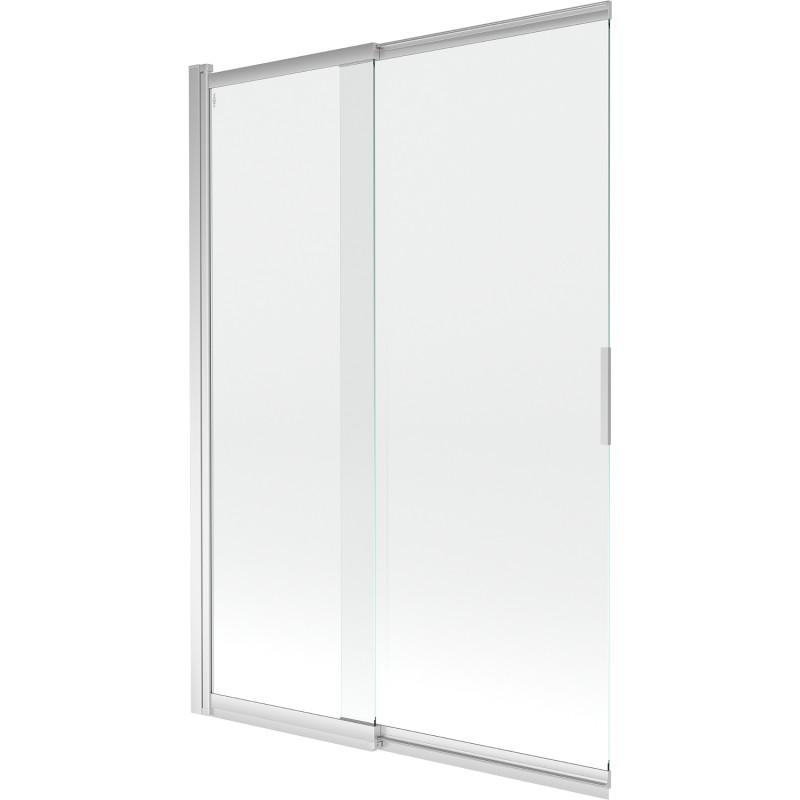 Mexen Fox paroi de baignoire à 2 volets coulissants 120 x 150 cm, transparent, chrome - 891-120-002-01-00