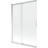 Mexen Fox paroi de baignoire 2 volets coulissants 120 x 150 cm, transparent, chrome - 891-120-002-01-00