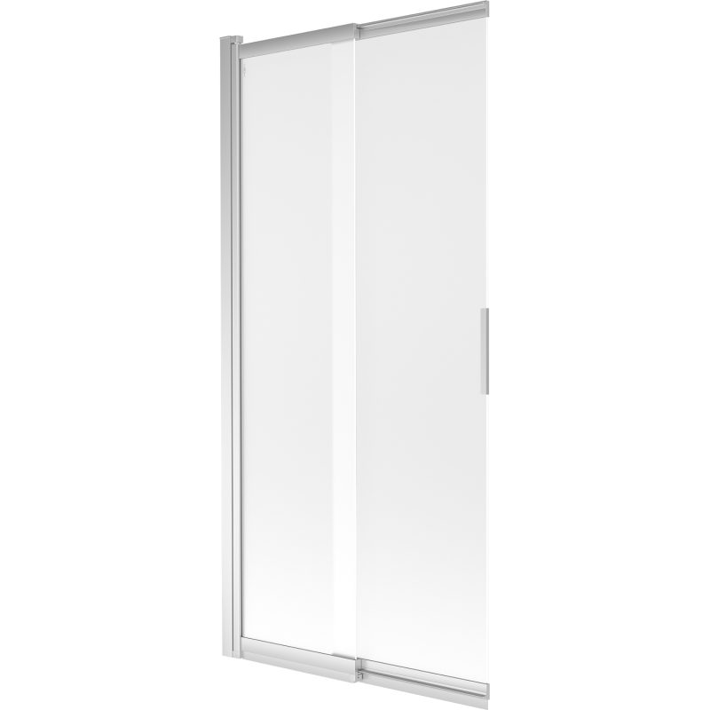 Paroi de douche 2 volets coulissants Mexen Fox 85 x 150 cm, givrée, chromée - 891-085-002-01-30
