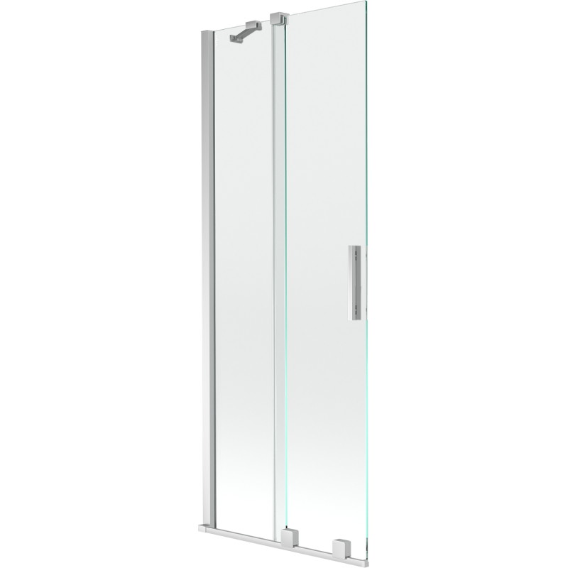Mexen Velar paroi de baignoire à 2 panneaux coulissants 70 x 150 cm, transparent, chrome - 896-070-000-01-01