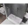 Mexen Velar paroi de baignoire 2 volets coulissants 70 x 150 cm, transparent, chrome - 896-070-000-01-01