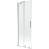 Mexen Velar pare-douche de baignoire coulissant à 2 volets 75 x 150 cm, transparent, chrome - 896-075-000-01-01