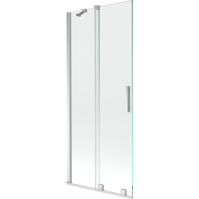 Mexen Velar écran de baignoire à 2 ailes coulissante 85 x 150 cm, transparent, Chrome - 896-085-000-01-01