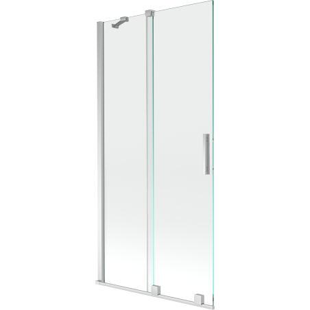 Mexen Velar paroi de douche à 2 volets coulissants 90 x 150 cm, transparent, chrome - 896-090-000-01-01