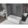 Mexen Velar paroi de douche à 2 volets coulissants 90 x 150 cm, transparent, chrome - 896-090-000-01-01