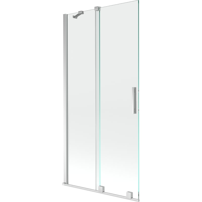 Mexen Velar paroi de baignoire à 2 volets coulissants 95 x 150 cm, transparent, chromé - 896-095-000-01-01