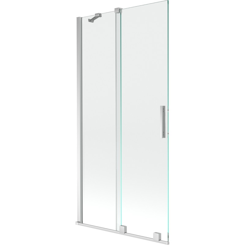 Mexen Velar paroi de baignoire coulissante à 2 volets 95 x 150 cm, transparent, chrome - 896-095-000-01-01