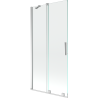 Mexen Velar écran de baignoire à 2 ailes coulissante 95 x 150 cm, transparent, Chrome - 896-095-000-01-01