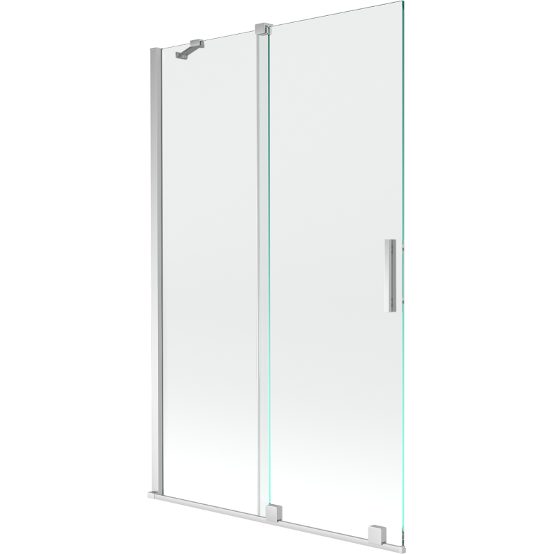 Mexen Velar écran de baignoire à 2 ailes coulissante 110 x 150 cm, transparent, Chrome - 896-110-000-01-01