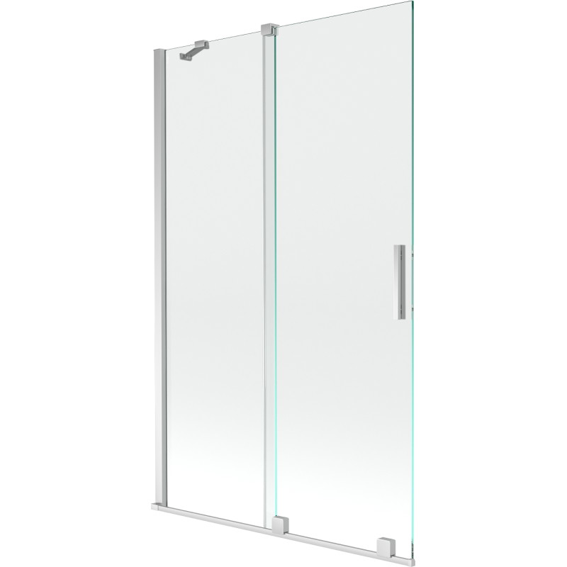 Mexen Velar paroi de baignoire à 2 volets coulissants 110 x 150 cm, transparent, chrome - 896-110-000-01-01