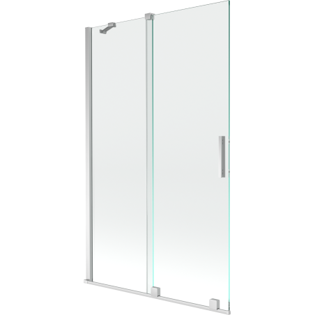 Mexen Velar paroi de baignoire 2 volets coulissants 110 x 150 cm, transparent, chromé - 896-110-000-01-01