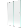 Mexen Velar paroi de baignoire 2 volets coulissants 110 x 150 cm, transparent, chromé - 896-110-000-01-01
